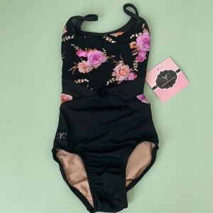 Sz Med(5/6) Kandi Kouture black mesh leotard